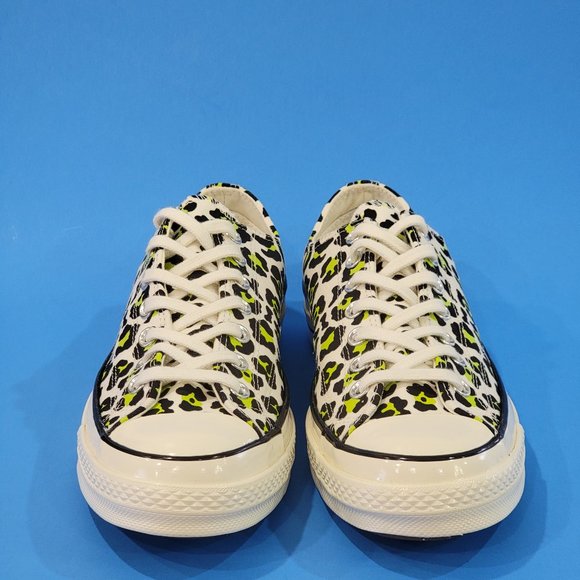 Converse Chuck 70 Ox Low Neon Leopard Sneakers 164410C NWT - Picture 6 of 6